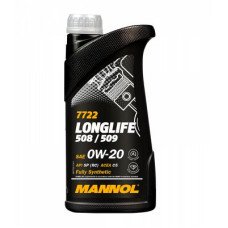 Автомобильное моторное масло MANNOL Longlife 508/509 0W-20 1л MN7722-1