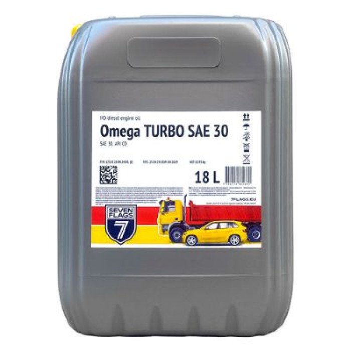 Автомобільна моторна олива 7FLAGS Omega TURBO (М-10ДМ) 18л