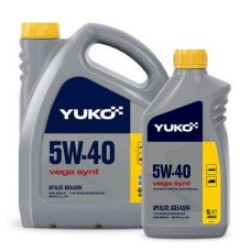 Автомобільна моторна олива YUKO VEGA SYNT 5W-40 (4л+1л)