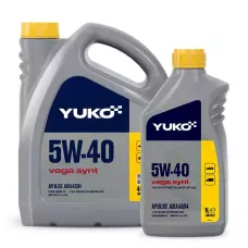 Автомобільна моторна олива YUKO VEGA SYNT 5W-40 (4л+1л)