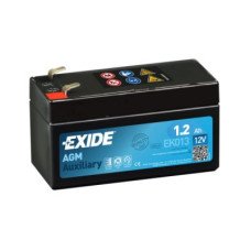 Акумулятор тяговий EXIDE AUXILIARY AGM 6СТ-1,2Ah Аз 18А (CCA) EK013