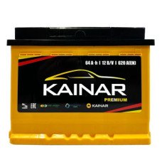 Автомобільний акумулятор KAINAR PREMIUM 6СТ-64Ah Аз 620А (EN) 064 231