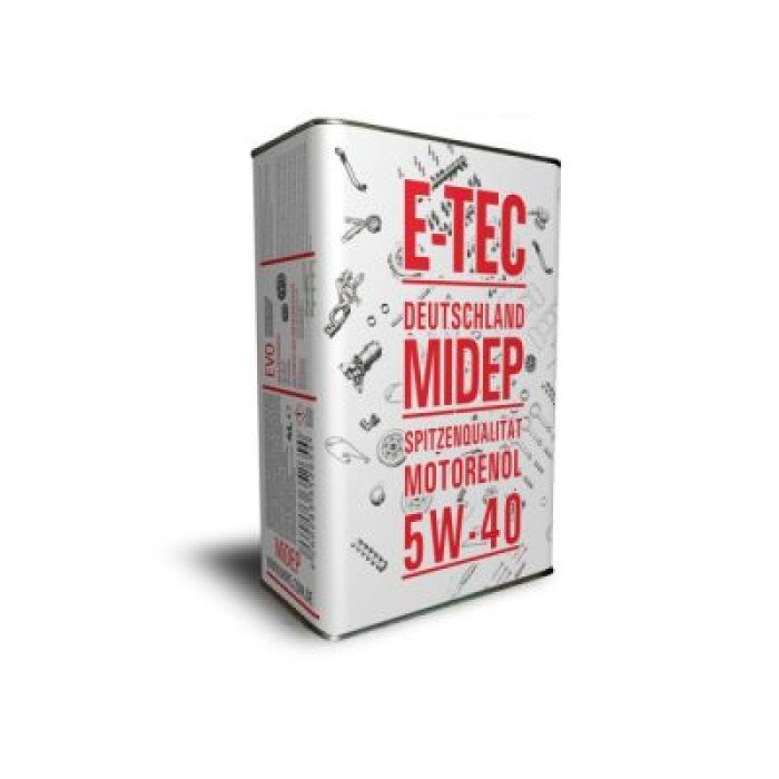 Автомобильное моторное масло E-TEC EVO 5w-40 4л 5338