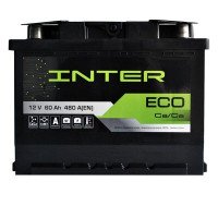 Автомобильный аккумулятор INTER Eco 6СТ-60Ah АзЕ 480A 4820219073529