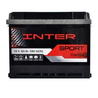 Автомобильный аккумулятор INTER Sport  6СТ-60Ah АзЕ 580A 4820219073918