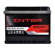 Автомобильный аккумулятор INTER Sport  6СТ-60Ah АзЕ 580A 4820219073918