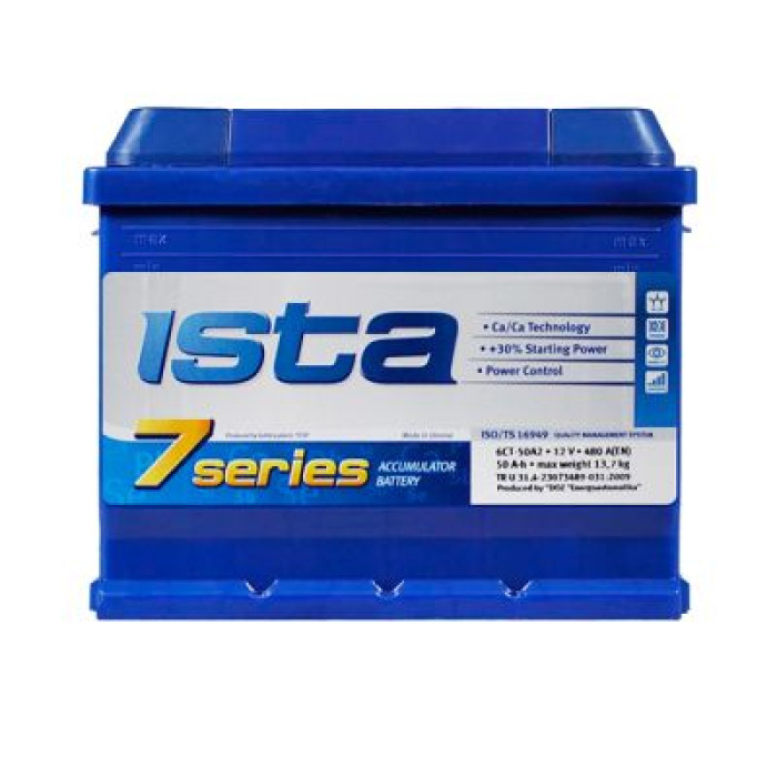 Автомобільний акумулятор ISTA 7 Series 6СТ-50Ah АзЕ 420A 5506004209