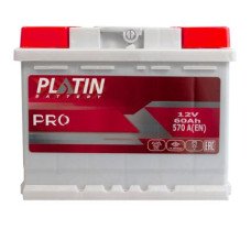 Автомобильный аккумулятор PLATIN Pro MF 6СТ-60Ah АзЕ 570A 5552354