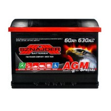 Автомобильный аккумулятор SZNAJDER AGM 6СТ-60Ah АзЕ 630A 560 02