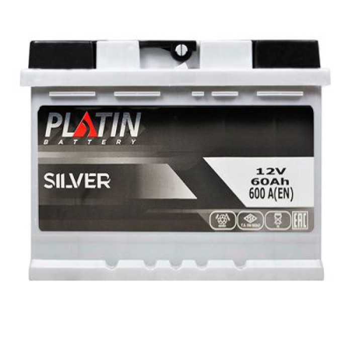 Автомобільний акумулятор PLATIN Silver MF 6СТ-60Ah Аз 600A 5602661
