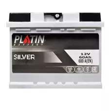 Автомобільний акумулятор PLATIN Silver MF 6СТ-60Ah АзЕ 600A 5602677