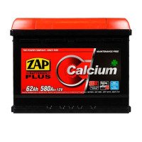 Автомобільний акумулятор ZAP Plus 6СТ-62Ah АзЕ 580A 562 95z