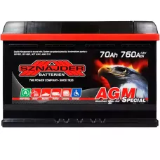Автомобільний акумулятор SZNAJDER AGM 6СТ-70Ah АзЕ 760A 570 02