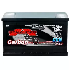 Автомобільний акумулятор SZNAJDER Carbon Start Stop EFB 6СТ-75Ah АзЕ 720A 575 08