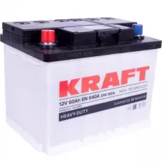Автомобільний акумулятор KRAFT 6СТ-60Ah Аз 640A (EN)