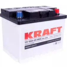 Автомобільний акумулятор KRAFT 6СТ-65Ah АзЕ 680A (EN)