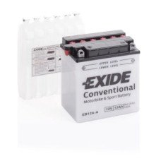 Мото акумулятор EXIDE CONVENTIONAL 6СТ-12Ah Аз 12В 165А (EN) EB12A-A