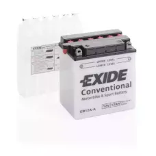 Мото акумулятор EXIDE CONVENTIONAL 6СТ-12Ah Аз 12В 165А (EN) EB12A-A