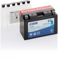 Мото акумулятор EXIDE AGM 6СТ-8Ah Аз 12В 110А (EN) ET9B-BS