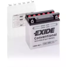 Мото акумулятор EXIDE CONVENTIONAL 6СТ-9Ah Аз 12В 85А (EN) 12N9-4B-1