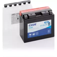 Мото акумулятор EXIDE AGM 6СТ-10Ah АзЕ 12В 160А (EN) ET12B-BS