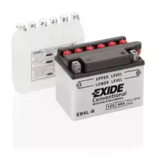 Мото акумулятор EXIDE CONVENTIONAL 6СТ-4Ah АзЕ 12В 50А (EN) EB4L-B