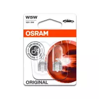 Комплект ламп Osram 2825-02B  W5W 12В, 5Вт, W2,1X9,5D
