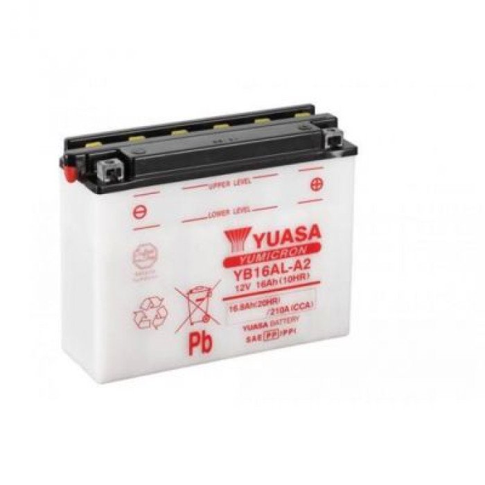 Мото аккумулятор Yuasa YuMicron Battery 6СТ-16,8Ah АзЕ 210А (EN) сухозаряженный YB16AL-A2