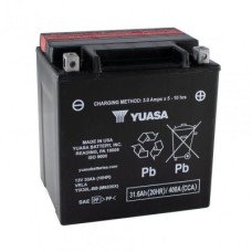 Мото акумулятор Yuasa High Performance MF VRLA Battery AGM 6СТ-12V 31.6Ah АзЕ 386А (EN) сухозаряджений YIX30L-BS