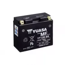 Мото акумулятор Yuasa МОТО MF VRLA Battery 10,5Ah Аз 210А (EN) сухозаряджений YT12B-BS