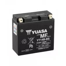 Мото акумулятор Yuasa MF VRLA Battery 6СТ-12.6Ah Аз 210А (EN) сухозаряжений YT14B-BS