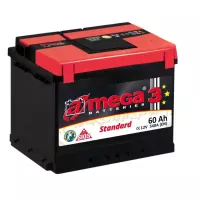 Автомобильный аккумулятор A-Mega Standard 6СТ-60Ah АзЕ 540A (EN)