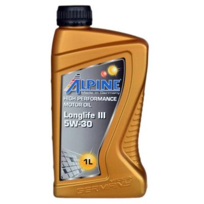 Автомобильное моторное масло Alpine Longlife III C3 5W-30 1л