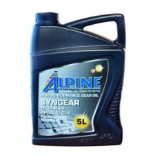 Масло трансмиссионное Alpine Syngear 75W-80 FE GL-4/GL-5 5л