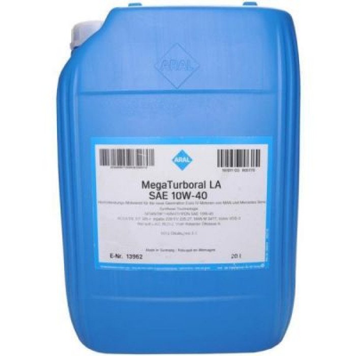 Автомобільна моторна олива Aral Mega Turboral LA 10W-40 20л 15BD3B