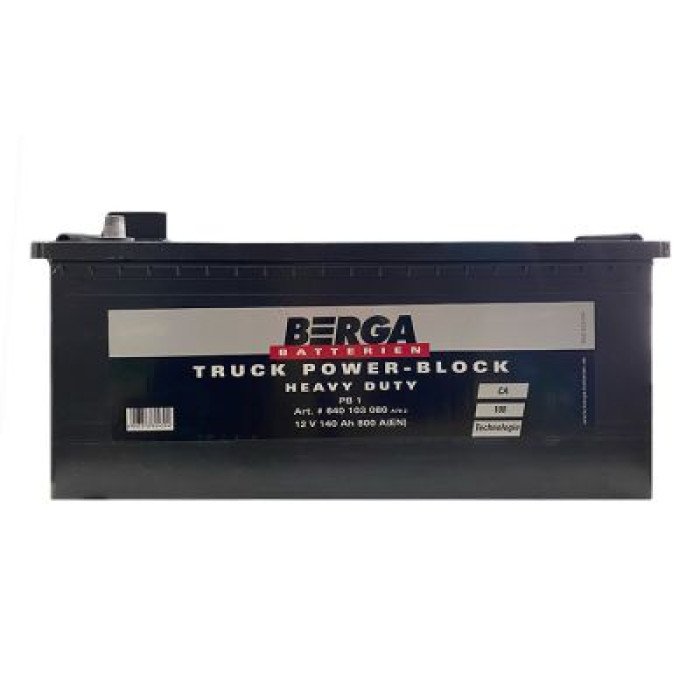 Автомобільний акумулятор BERGA Truck Power Block 6СТ-140Ah Аз 800A (EN) 640103080