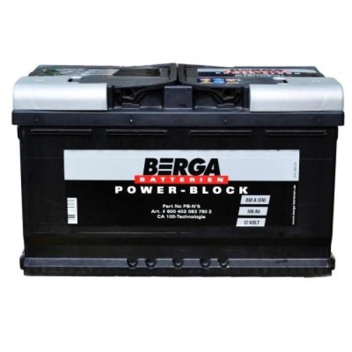 Автомобільний акумулятор BERGA Power Block 6СТ-100Ah АзЕ 830A (EN) 600402083