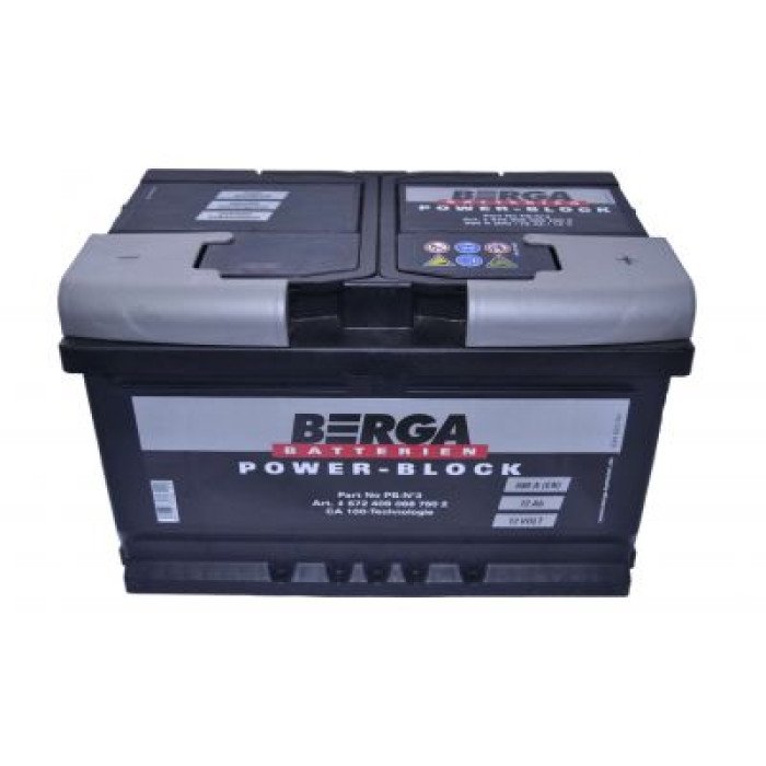 Автомобільний акумулятор BERGA Power Block 6СТ-72Ah АзЕ 680A (EN) 572409068