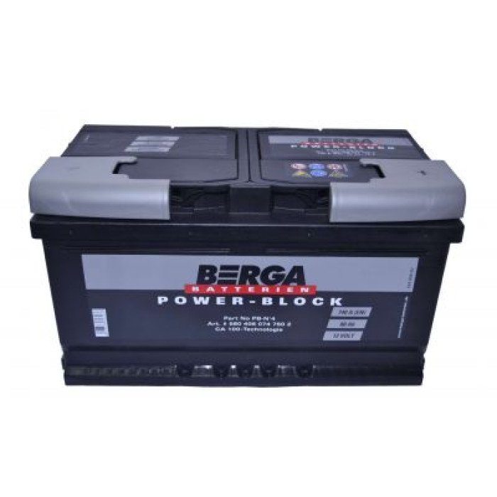 Автомобільний акумулятор BERGA Power Block 6СТ-80Ah АзЕ 740A (EN) 580406074