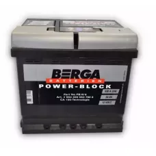 Автомобільний акумулятор BERGA Power Block 6СТ-54Ah АзЕ 530A (EN) 554400053