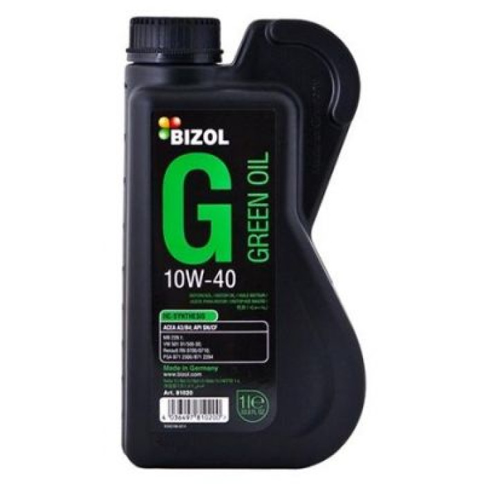 Автомобільна моторна олива Bizol Green Oil 10W-40 B81020 1л