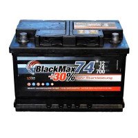 Автомобильный аккумулятор BlackMax 6СТ-74Ah Аз 700A (EN) B4009