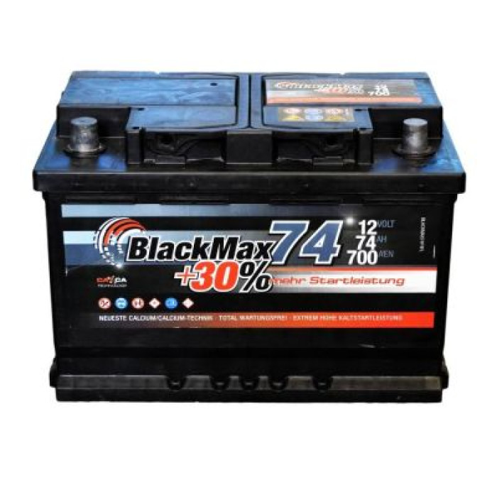 Автомобильный аккумулятор BlackMax 6СТ-74Ah Аз 700A (EN) B4009