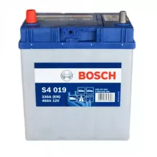 Автомобильный аккумулятор BOSCH S4019 6СТ-40Ah Аз ASIA 330A (EN) ТК 0092S40190