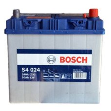 Автомобільний акумулятор BOSCH S4024 6СТ-60Ah АзЕ ASIA 540A (EN) 0092S40240
