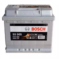 Автомобільний акумулятор BOSCH S5005 6СТ-63Ah АзЕ 610A (EN) 0092S50050