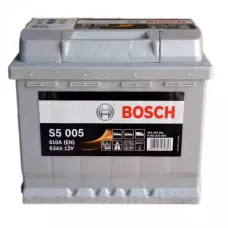 Автомобільний акумулятор BOSCH S5005 6СТ-63Ah АзЕ 610A (EN) 0092S50050