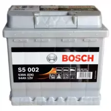 Автомобільний акумулятор BOSCH S5002 6СТ-54Ah АзЕ 530A (EN) 0092S50020