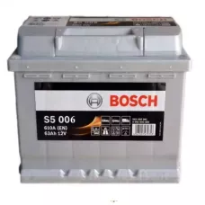 Автомобільний акумулятор BOSCH S5006 6СТ-63Ah Аз 610A (EN) 0092S50060 2019