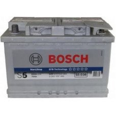 Автомобильный аккумулятор BOSCH EFB S5E08 6СТ-70Ah АзЕ 650A (EN) 0092S5E080